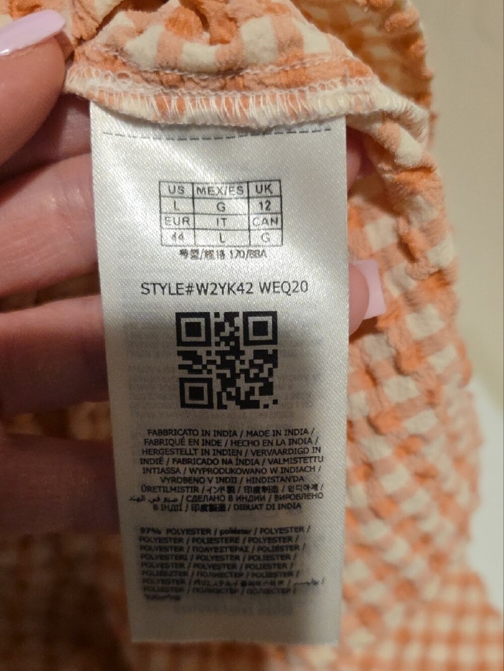 Guess Peach Textured Halter Midi Dress - Picture 4 of 5